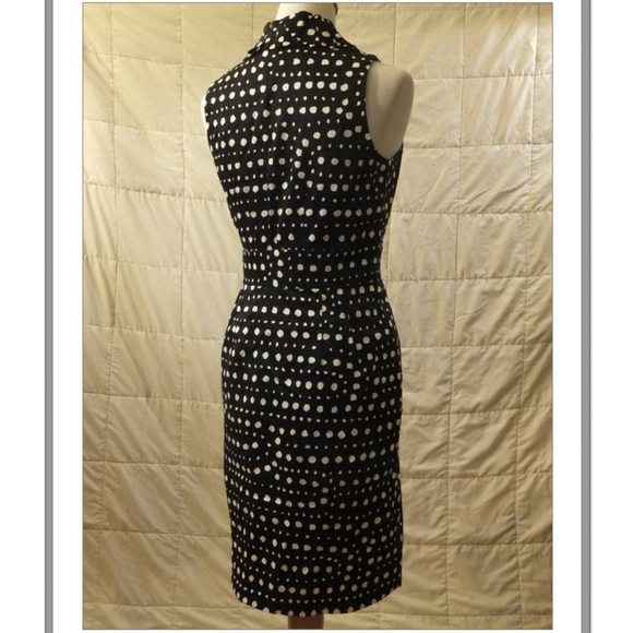 Taylor Cotton Polka Dot Sleeveless Dress NEW - Picture 2 of 3